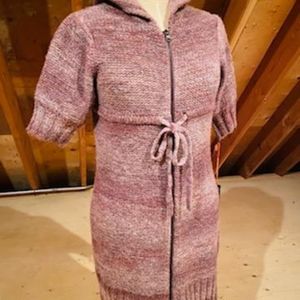 Dex hooded knit tunic